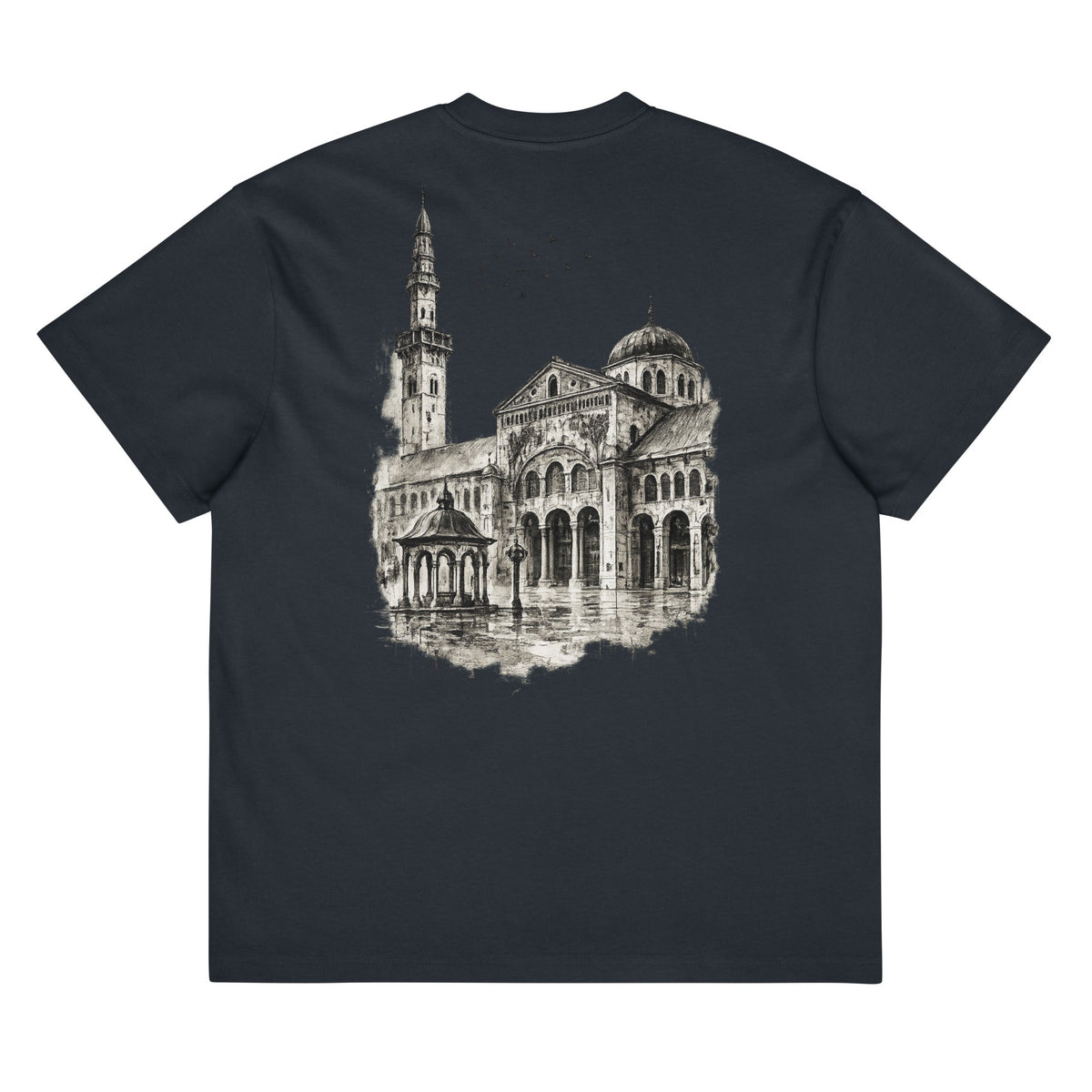 The Umayyad Mosque – T-shirt - أثر | ATHARأثر | ATHARVintage BlackProduct mockup