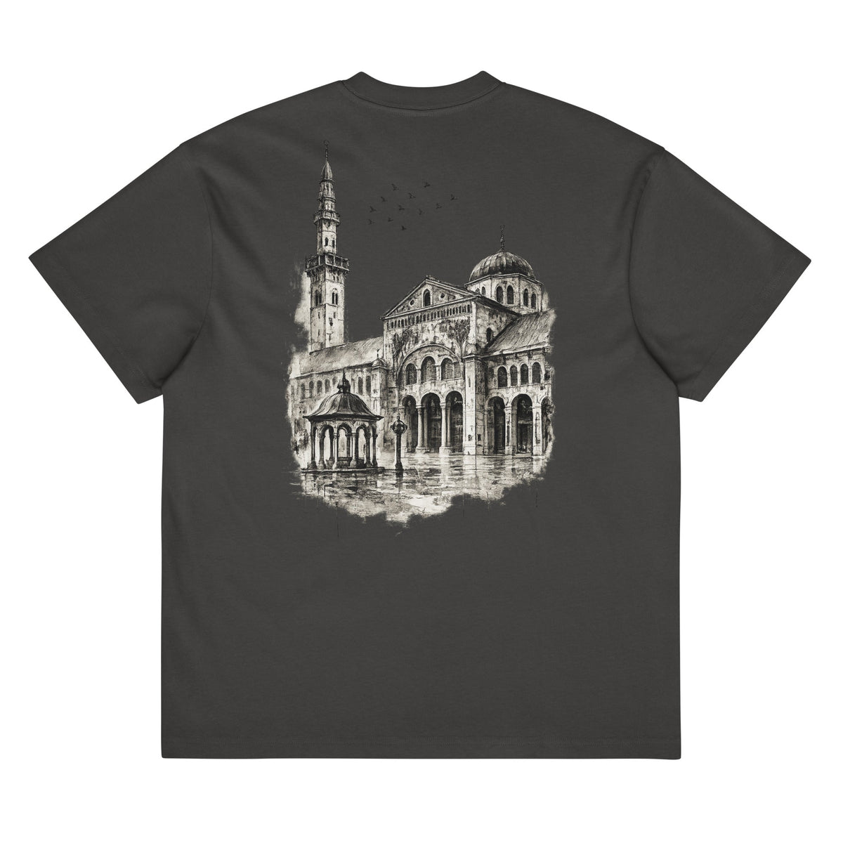 The Umayyad Mosque – T-shirt - أثر | ATHARأثر | ATHARVintage BlackProduct mockup