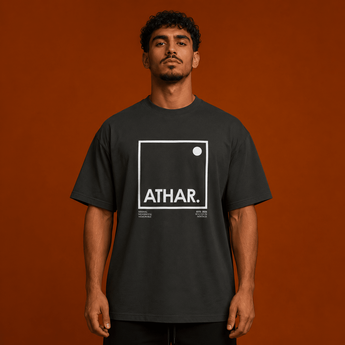 تيشيرت الإطار | ATHAR - أثر | ATHARأثر | ATHARVintage Blackتيشيرت الإطار | ATHAR