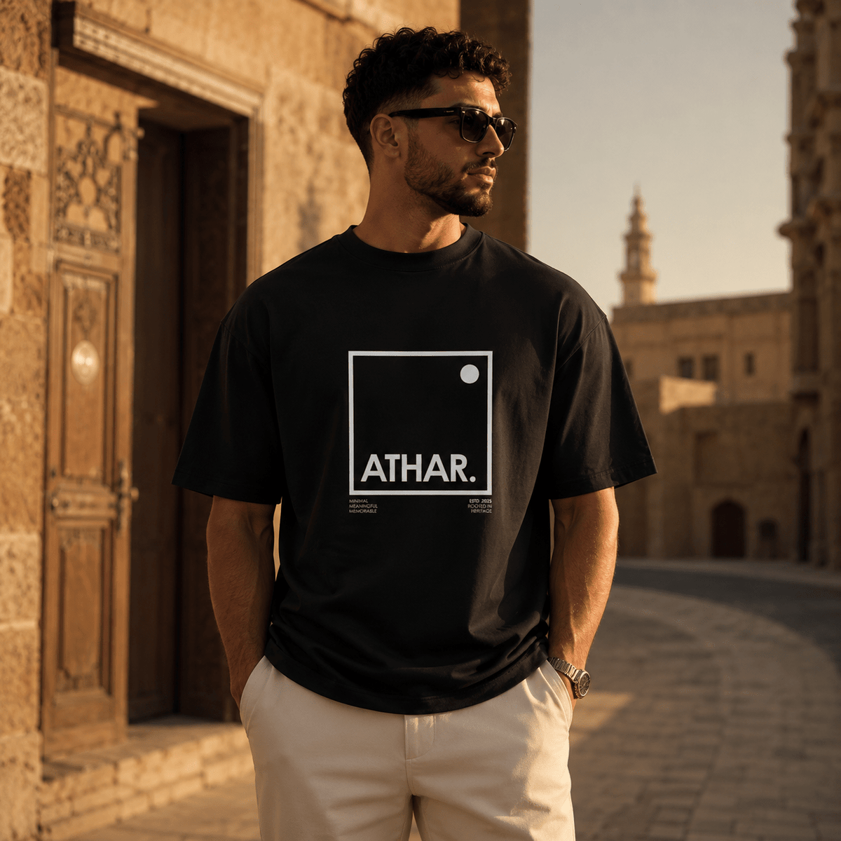 تيشيرت الإطار | ATHAR - أثر | ATHARأثر | ATHARBlackتيشيرت الإطار | ATHAR